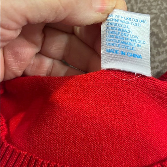 😍SHOW SPECIAL - TABULA RASA Red Short Sleeve Sweater Plus Size  XXL - Picture 6 of 7